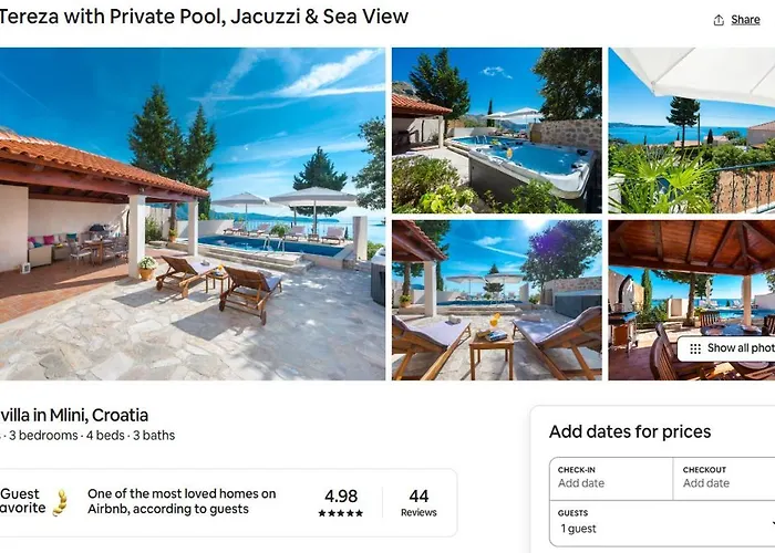 Vila Tereza With Private Pool, Jacuzzi & Sea View